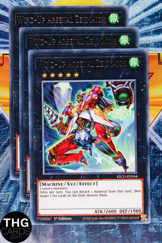 Wind-Up Arsenal Zenmaioh KICO-EN044 1st Edition Rare Yugioh Card Playset