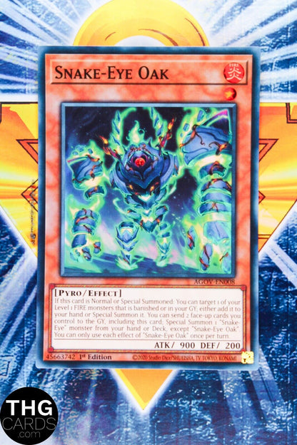 Snake-Eye Oak AGOV-EN008 1st Edition Super Rare Yugioh Card