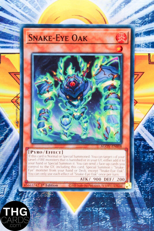 Snake-Eye Oak AGOV-EN008 1st Edition Super Rare Yugioh Card