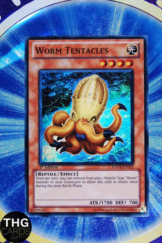Worm Tentacles HA03-EN023 1st Edition Super Rare Yugioh Card