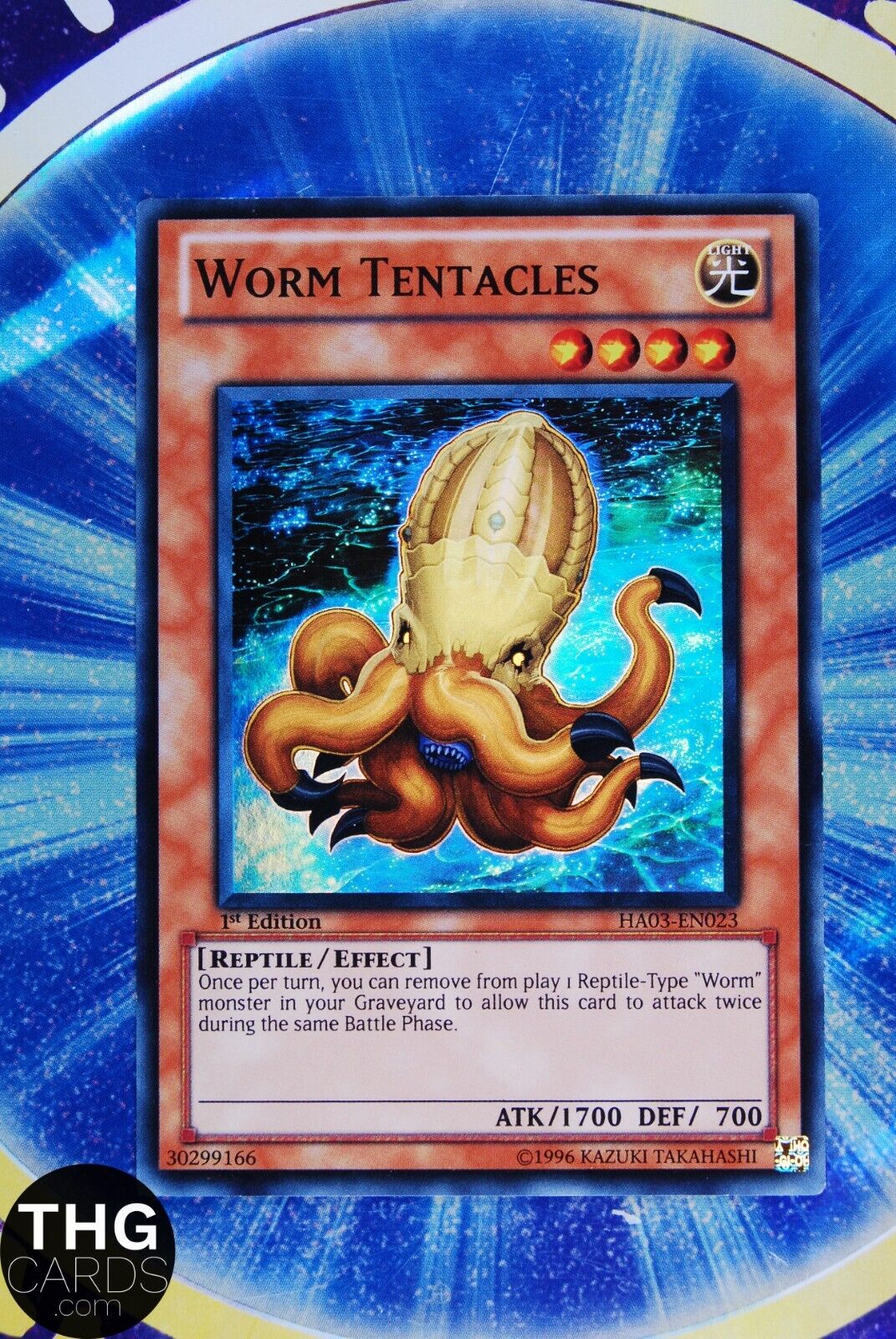 Worm Tentacles HA03-EN023 1st Edition Super Rare Yugioh Card