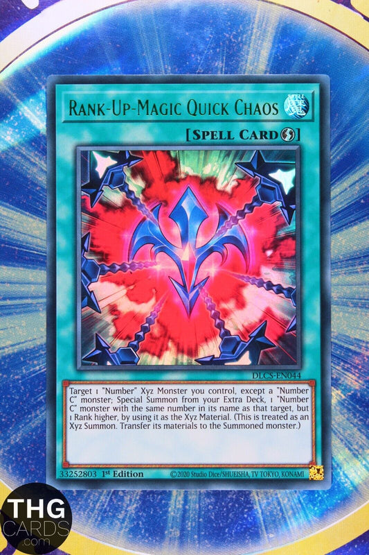 Rank-Up-Magic Quick Chaos DLCS-EN044 1st Edition Ultra Rare Yugioh Card