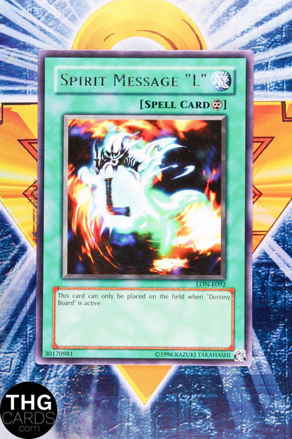 Spirit Message "L" LON-E092 Rare Yugioh Card