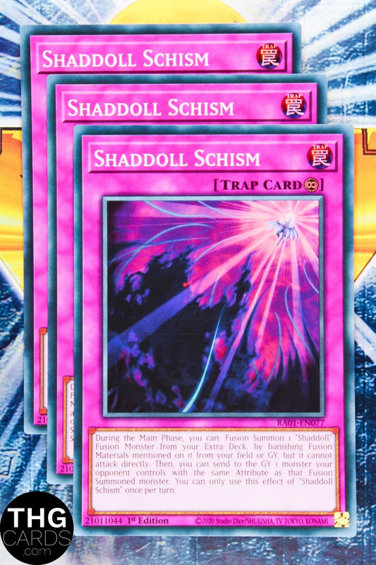 Shaddoll Schism RA01-EN077 1st Edition Super Rare Yugioh Card Playset