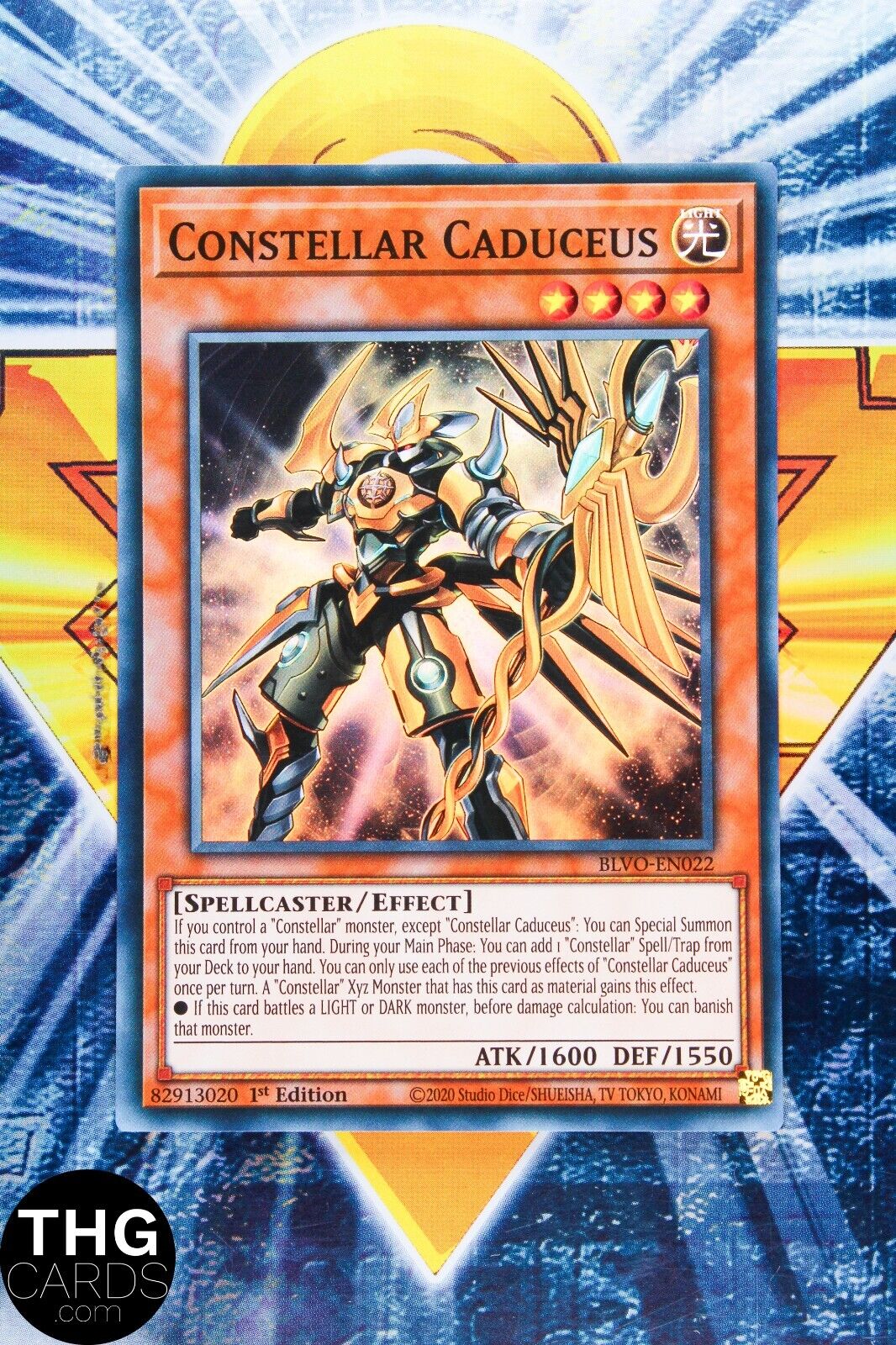 Constellar Caduceus BLVO-EN022 1st Edition Super Rare Yugioh Card