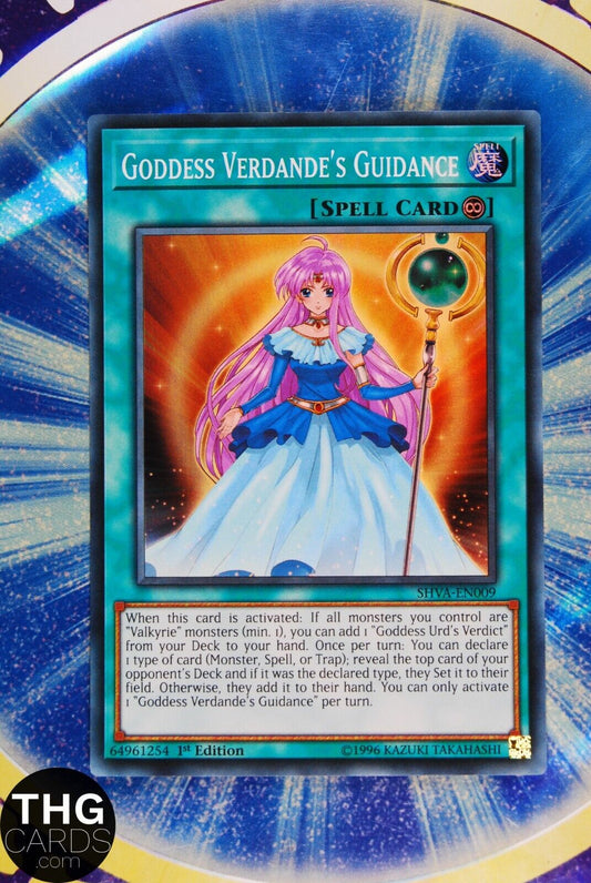 Goddess Verdande's Guidance SHVA-EN009 1st Edition Super Rare Yugioh Card