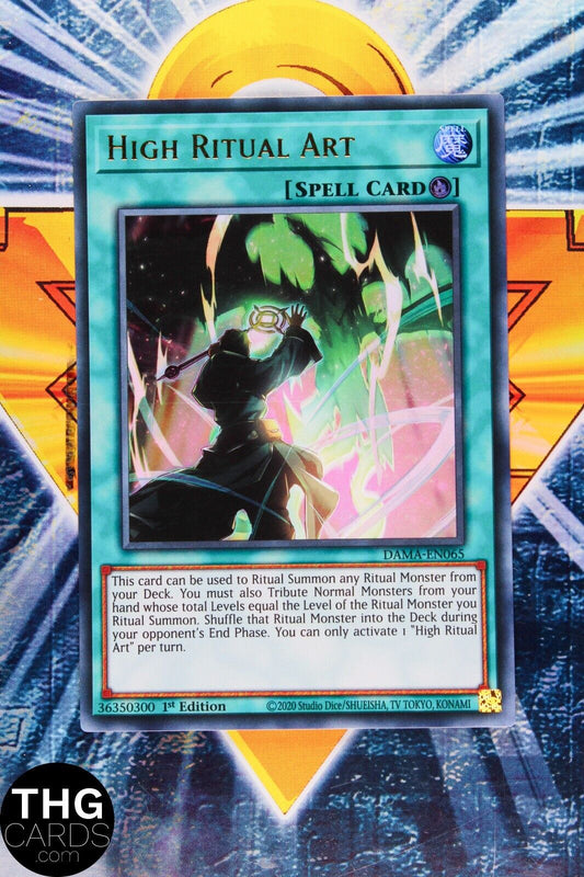 High Ritual Art DAMA-EN065 1st Edition Ultra Rare Yugioh Card