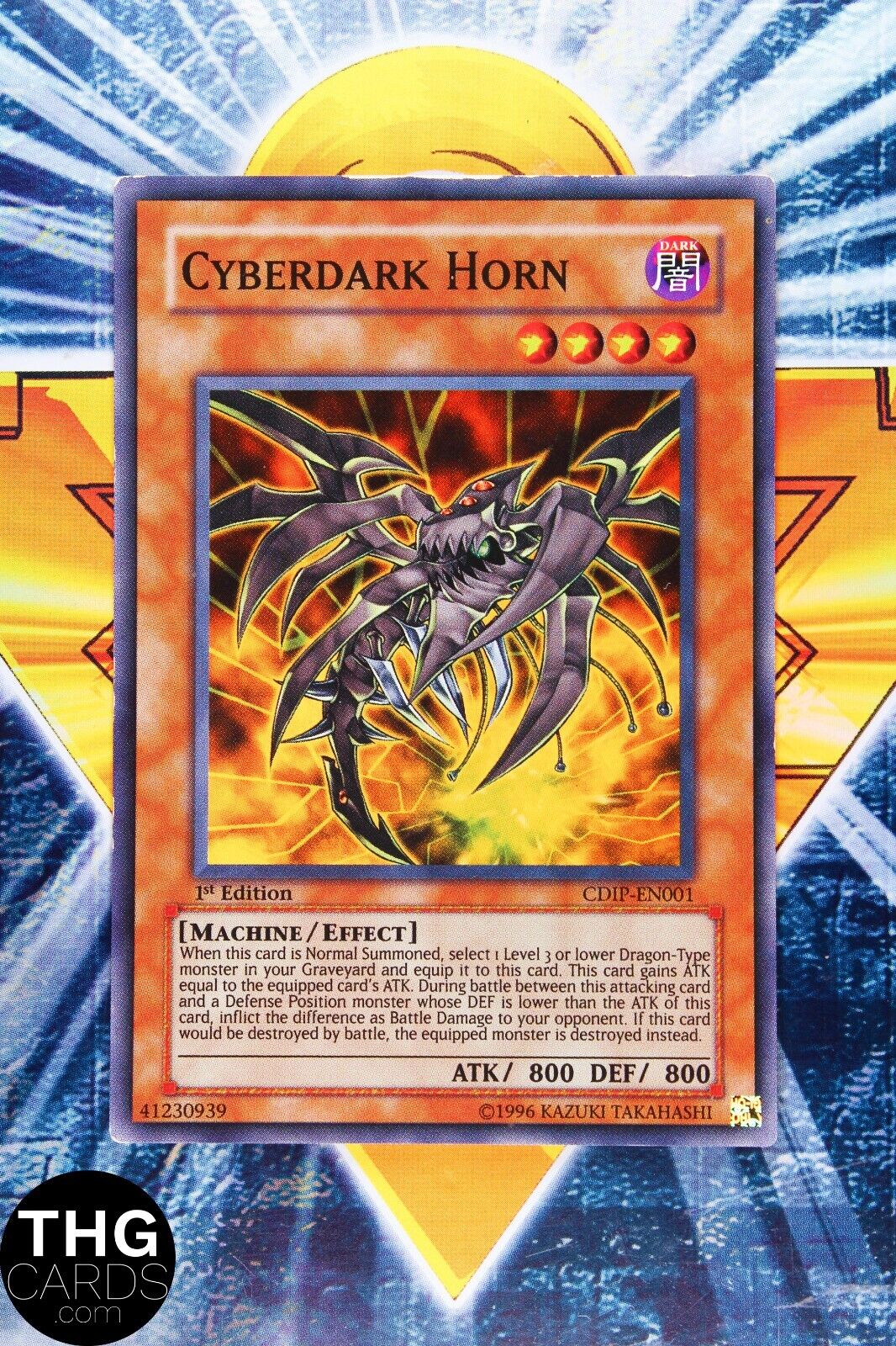 Cyberdark Horn CDIP-EN001 1st Edition Super Rare Yugioh Card 2