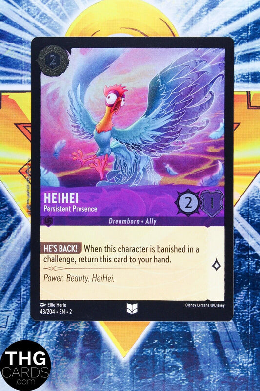 Heihei, Persistent Presence 43/204 Foil Uncommon Lorcana Rise of Floodborn