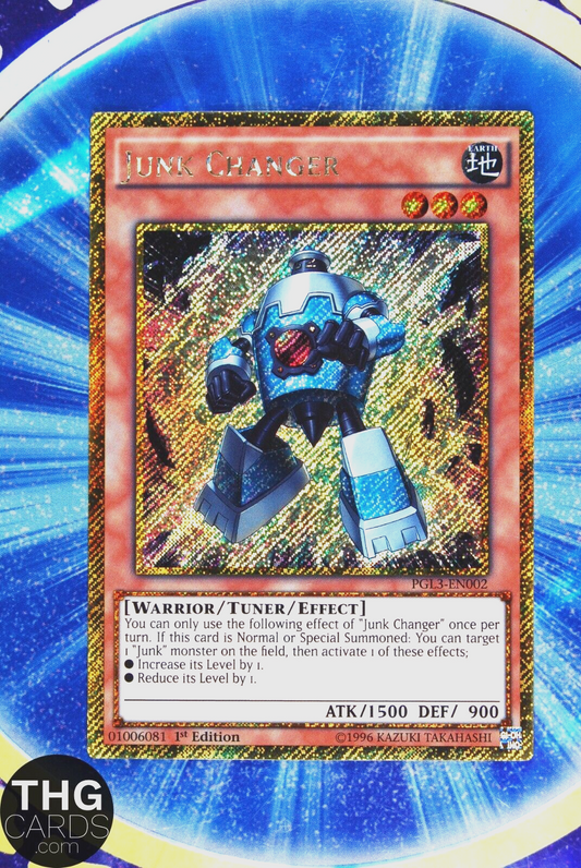 Junk Changer PGL3-EN002 1st Edition Secret Rare Yugioh Card