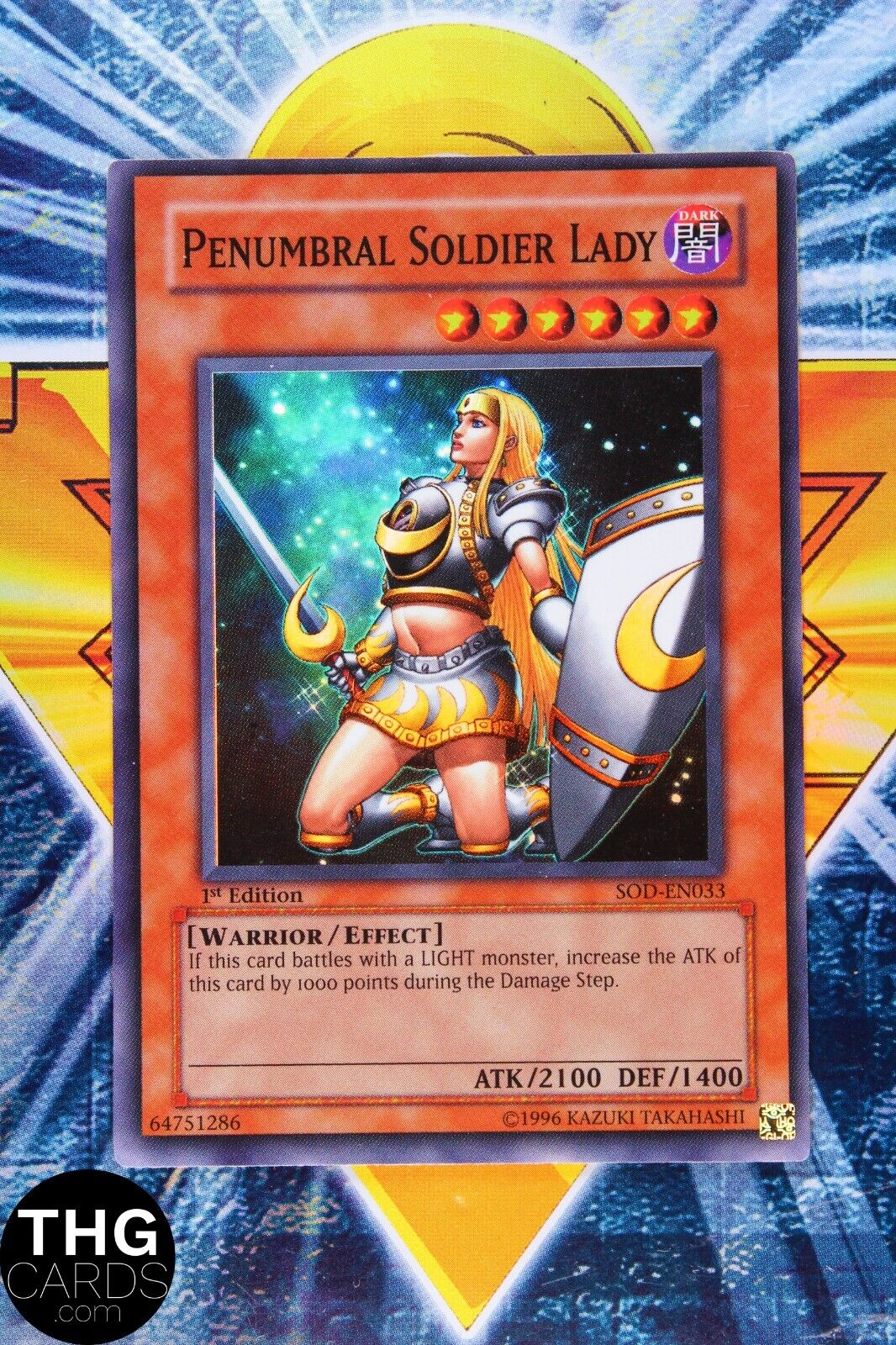 Penumbral Soldier Lady Super Rare SOD-EN033 1st Edition Yugioh Card