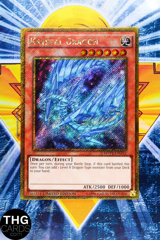 Krystal Dragon MVP1-ENGV2 Limited Edition Secret Rare Yugioh Card