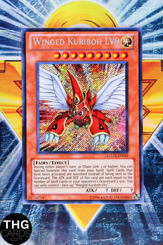 Winged Dragon LV9 LCGX-EN043 Secret Rare Yugioh Card