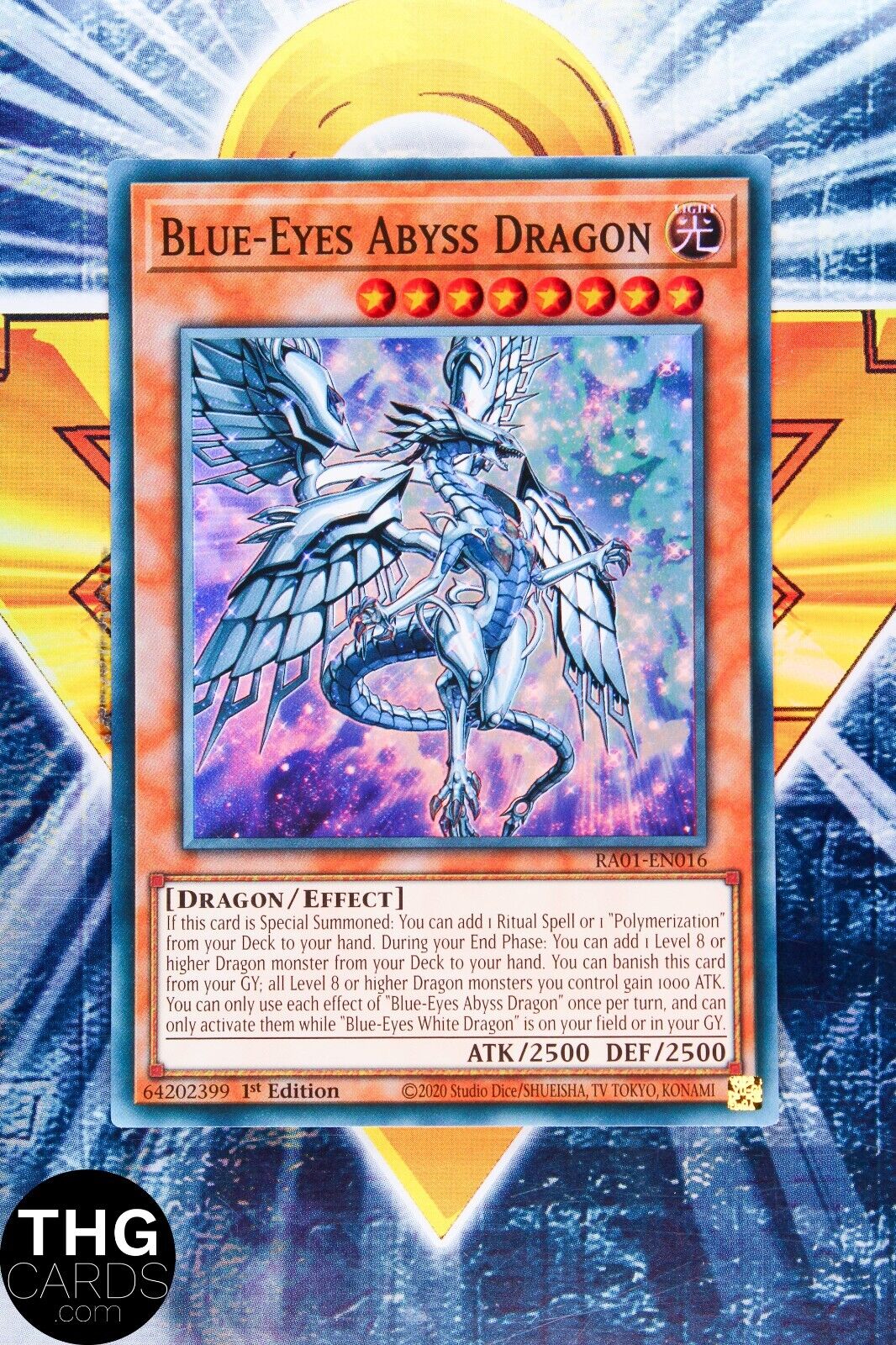 Blue-Eyes Abyss Dragon RA01-EN016 1st Edition Super Rare Yugioh Card Playset