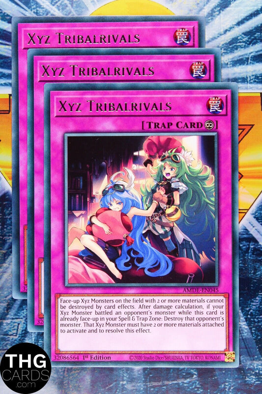 XYZ Tribalrivals AMDE-EN045 1st Edition Rare Yugioh Card Playset