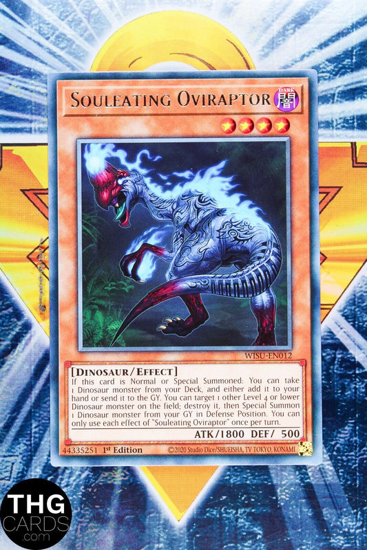 Souleating Oviraptor WISU-EN012 1st Edition Rare Yugioh Card