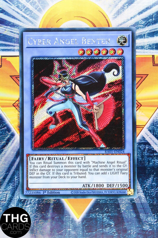 Cyber Angel Benten RA01-EN024 1st Edition Platinum Secret Rare Yugioh Card