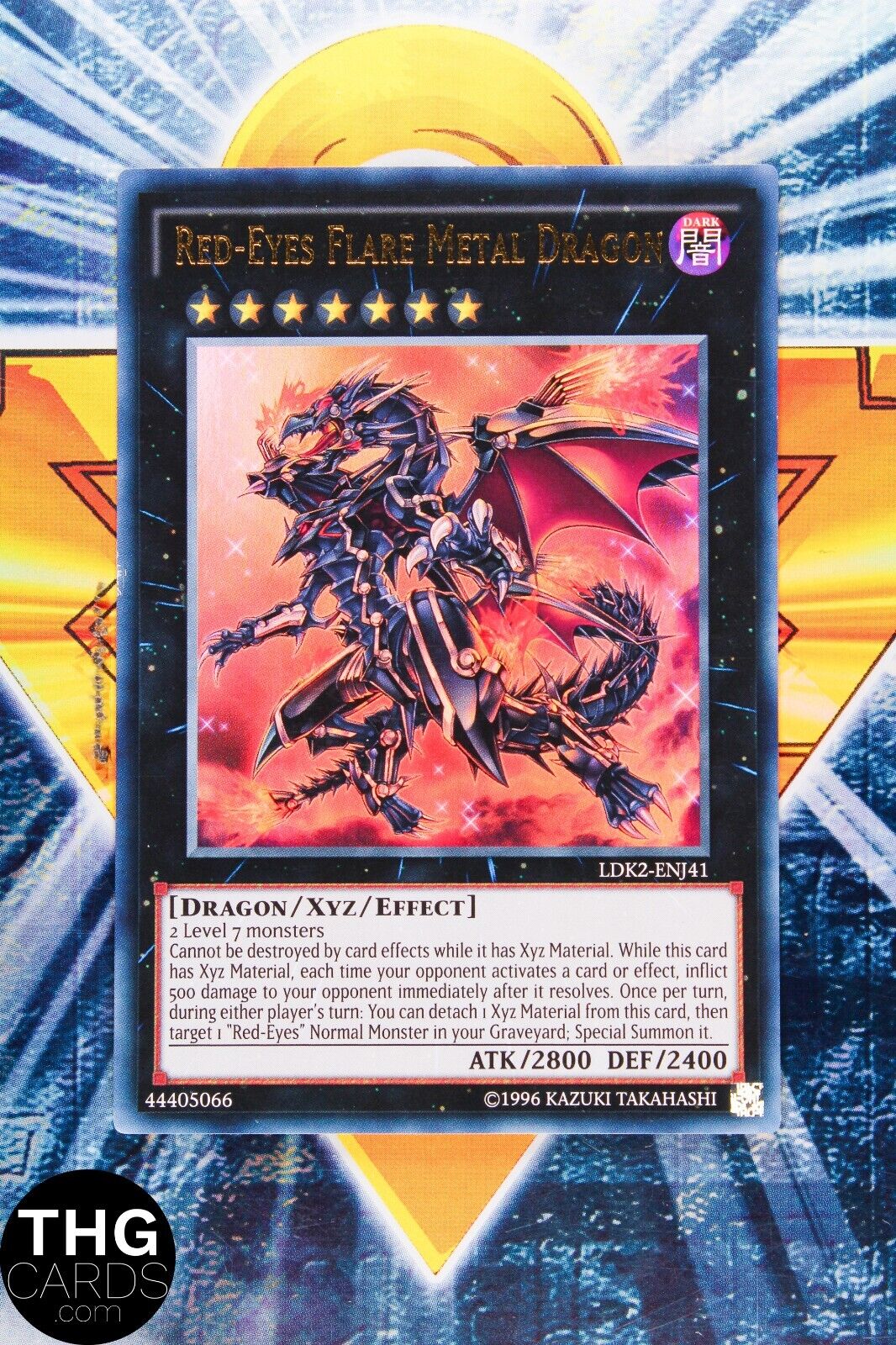 Red-Eyes Flare Dragon LDK2-ENJ41 1st Edition Ultra Rare Yugioh Card