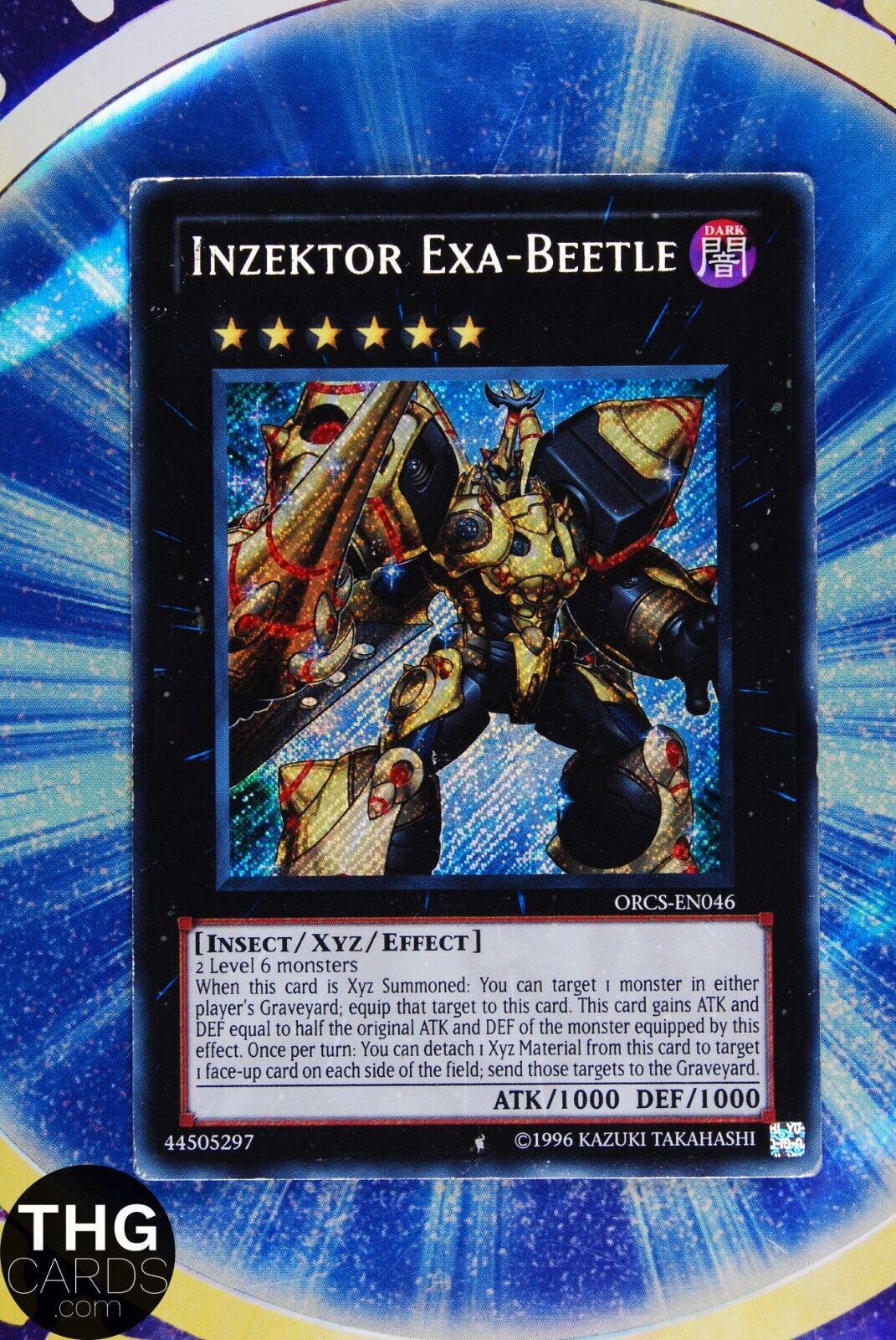 Inzektor Exa-Beetle ORCS-EN046 Secret Rare Yugioh Card