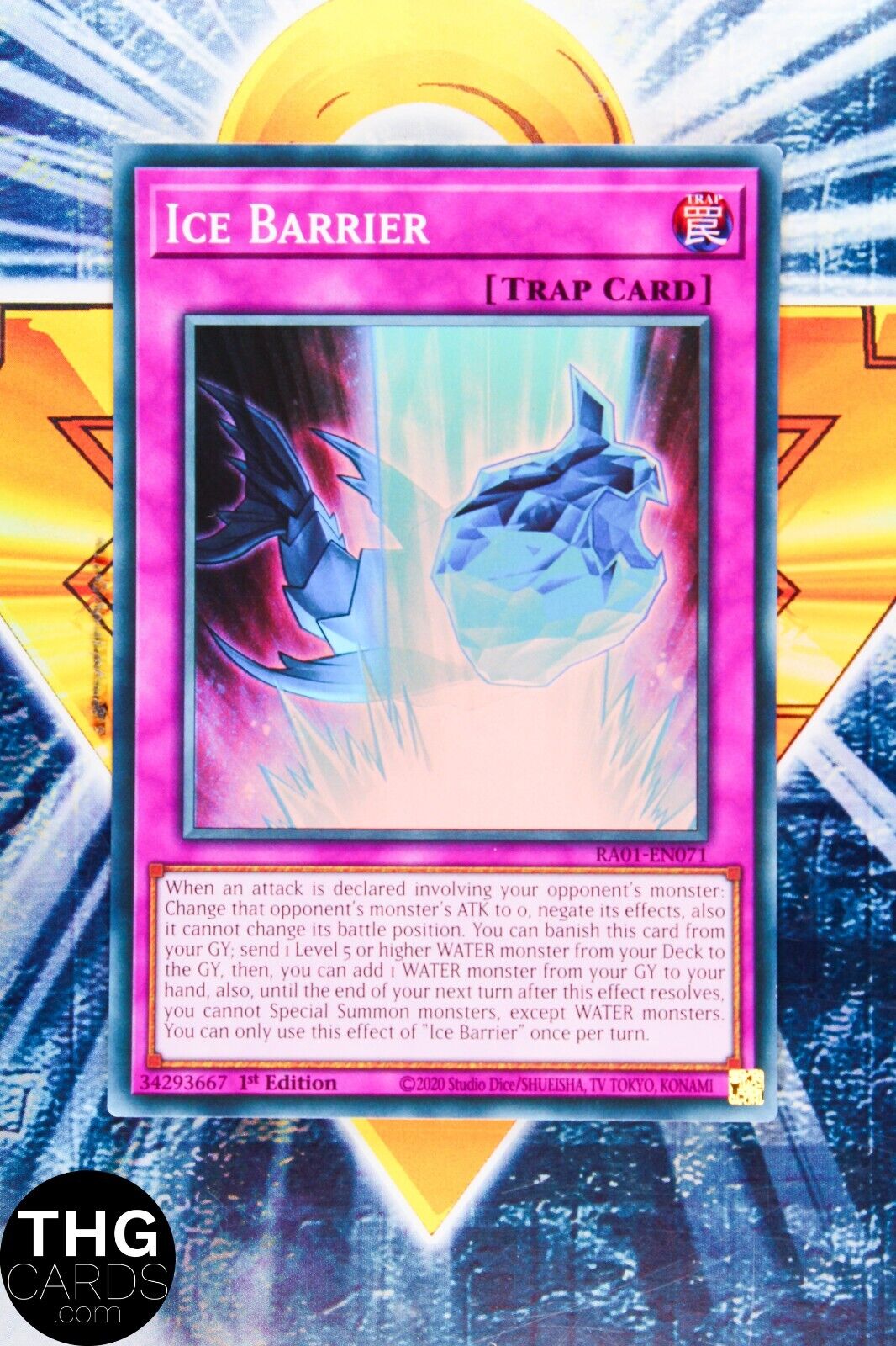 Ice Barrier RA01-EN071 1st Edition Super Rare Yugioh Card