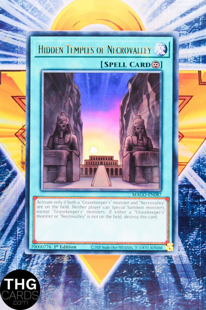 Hidden Temples Of Necrovalley MAGO-EN087 1st Rare Yugioh Card