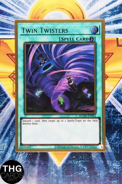 Twin Twisters MGED-EN043 1st Edition Premium Gold Rare Yugioh Card