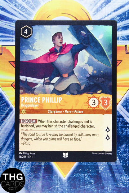 Prince Phillip, Dragonslayer 16/204 Non Foil Uncommon Lorcana First Chapter Card