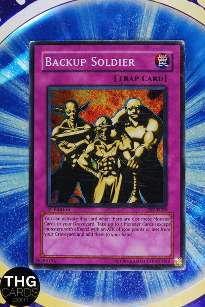 Backup Soldier PSV-E028 1st Edition Super Rare Yugioh Card