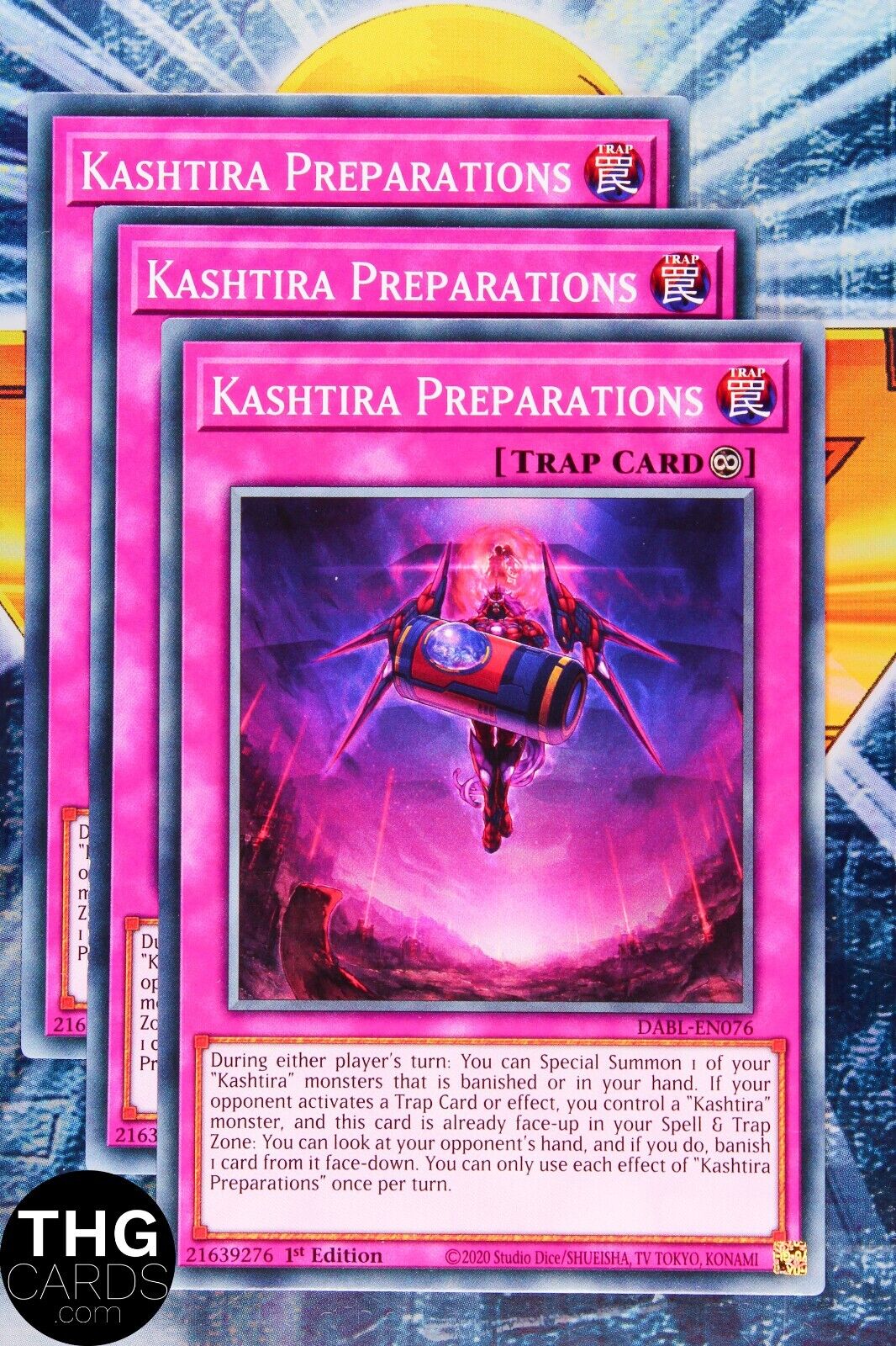 Kashtira Preparations DABL-EN076 1st Edition Common Yugioh Card Playset