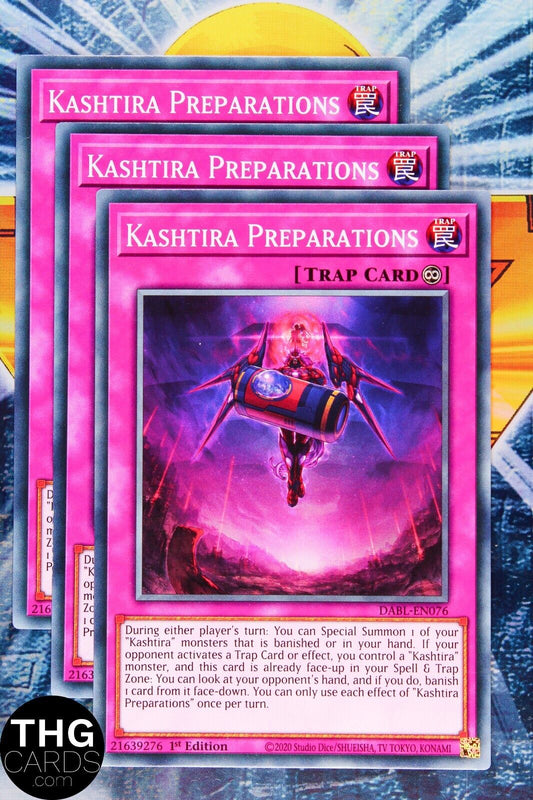 Kashtira Preparations DABL-EN076 1st Edition Common Yugioh Card Playset