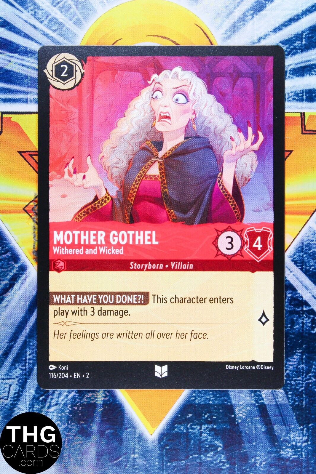 Mother Gothel, Withered 116/204 Uncommon Lorcana Rise of Floodborn Card