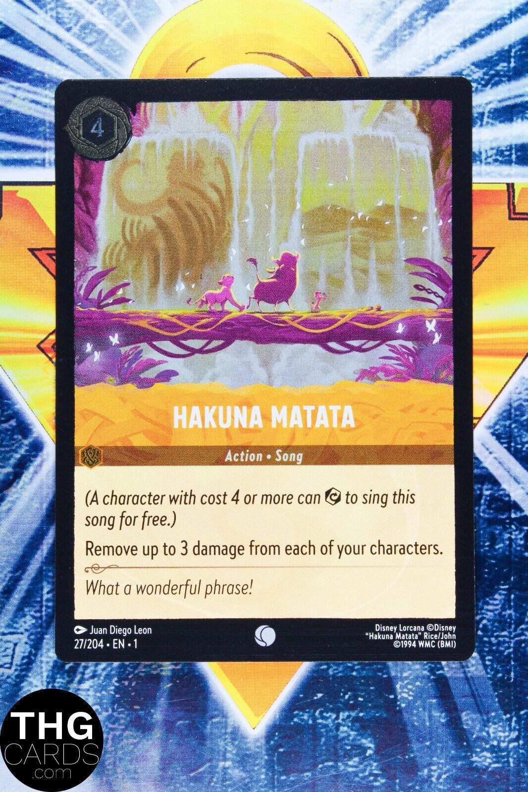 Hakuna Matata 27/204 Foil Common Lorcana First Chapter Card