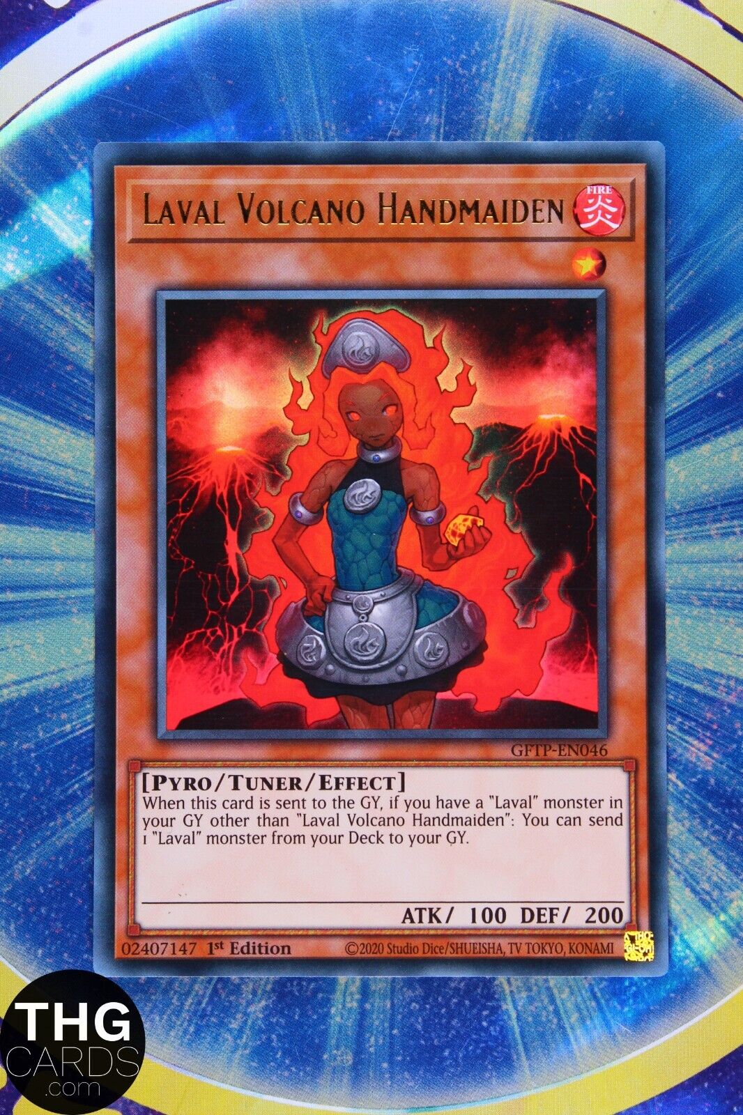 Laval Volcano Handmaiden GFTP-EN046 1st Edition Ultra Rare Yugioh