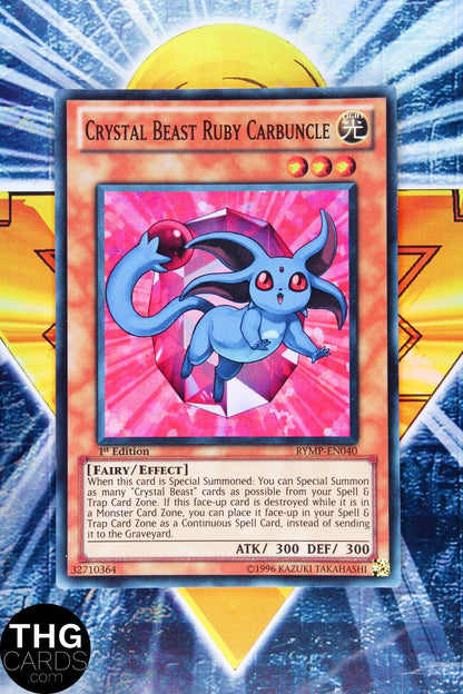 Crystal Beast Ruby Carnbuncle RYMP-EN040 1st Edition Super Rare Yugioh Card