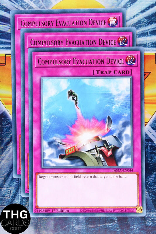 Compulsory Evacuation Device TAMA-EN044 1st Edition Rare Yugioh Card Playset