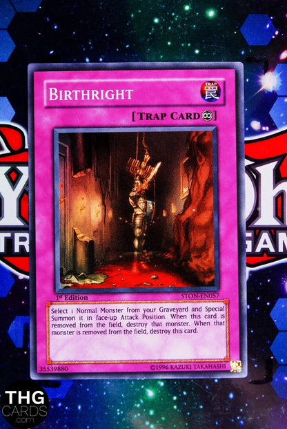 Birthright STON-EN057 1st Edition Super Rare Yugioh Card