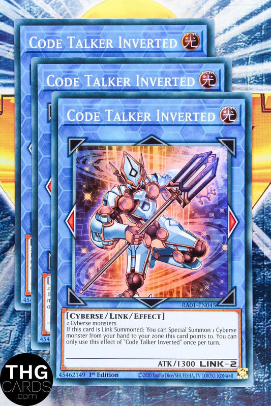 Code Talker Inverted RA01-EN045 1st Ed Super Rare Yugioh Card Playset