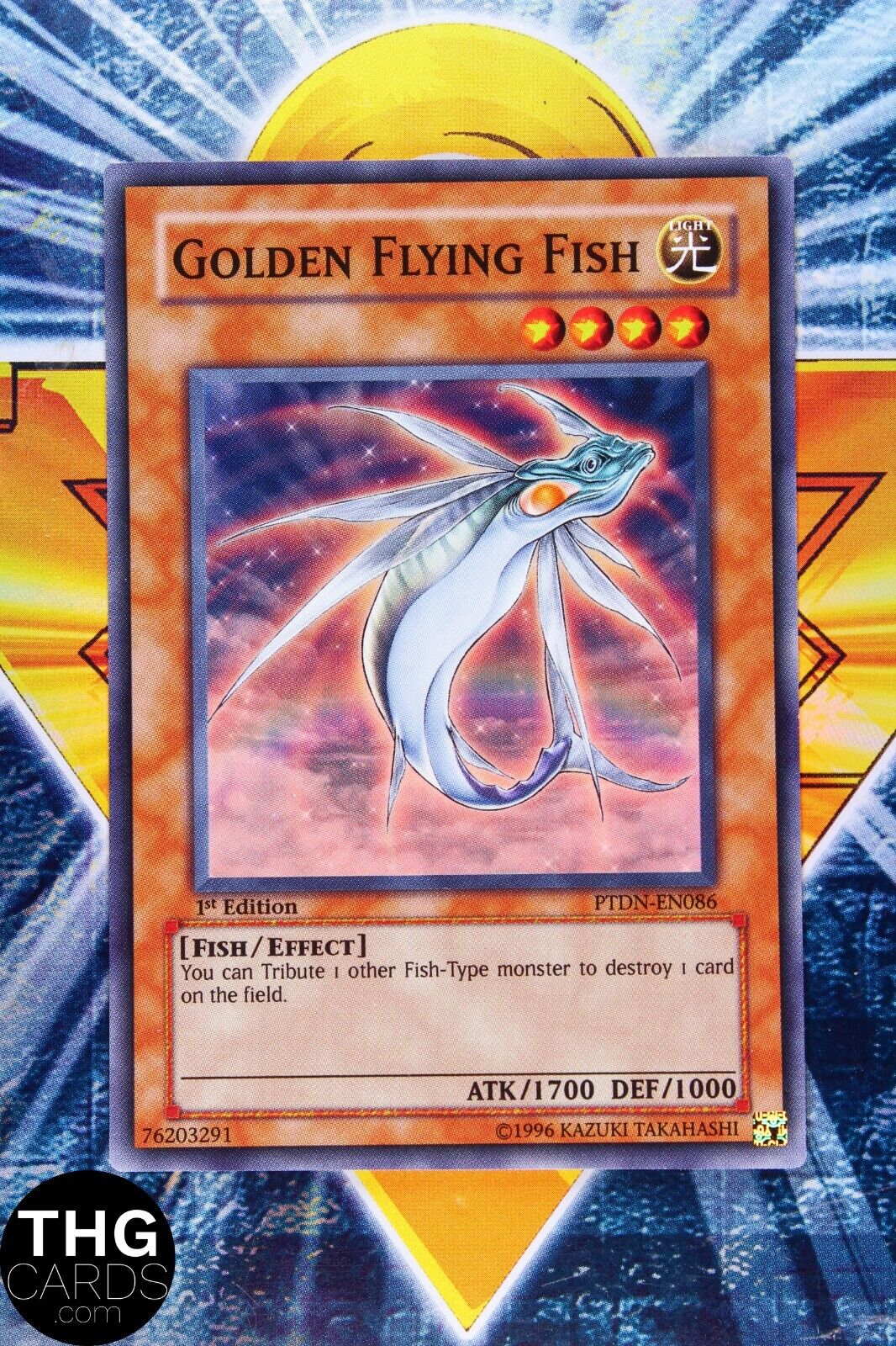 Golden Flying Fish PTDN-EN086 1st Edition Super Rare Yugioh Card