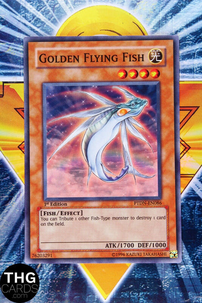 Golden Flying Fish PTDN-EN086 1st Edition Super Rare Yugioh Card