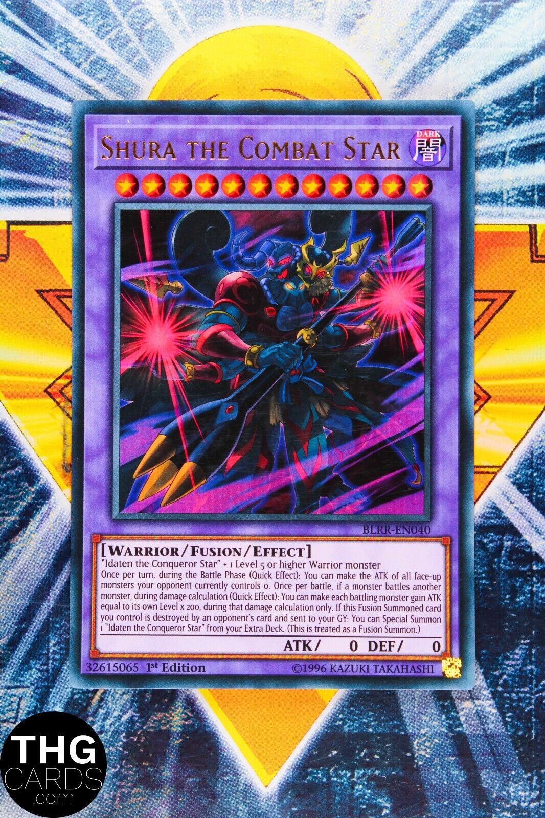 Shura the Combat Star BLRR-EN040 1st Edition Ultra Rare Yugioh Card