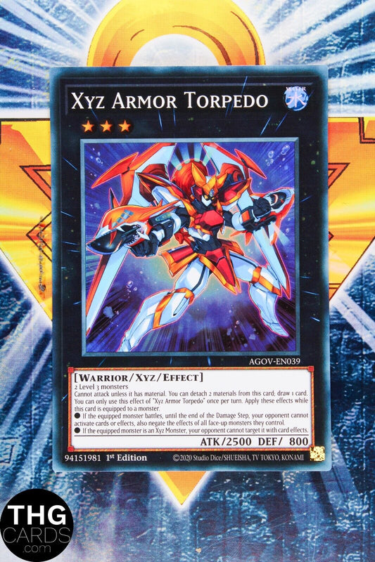 Xyz Armor Torpedo AGOV-EN039 1st Edition Super Rare Yugioh Card