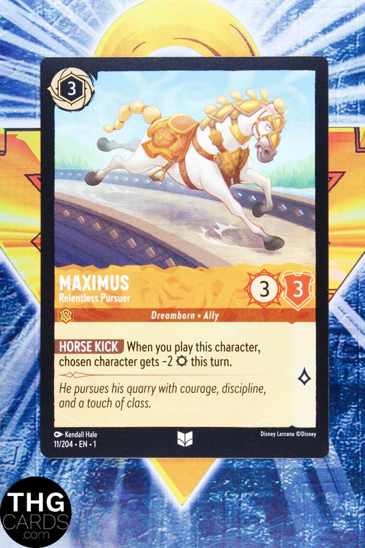 Maximus, Relentless Pursuer 11/204 Non Foil Uncommon Lorcana First Chapter Card