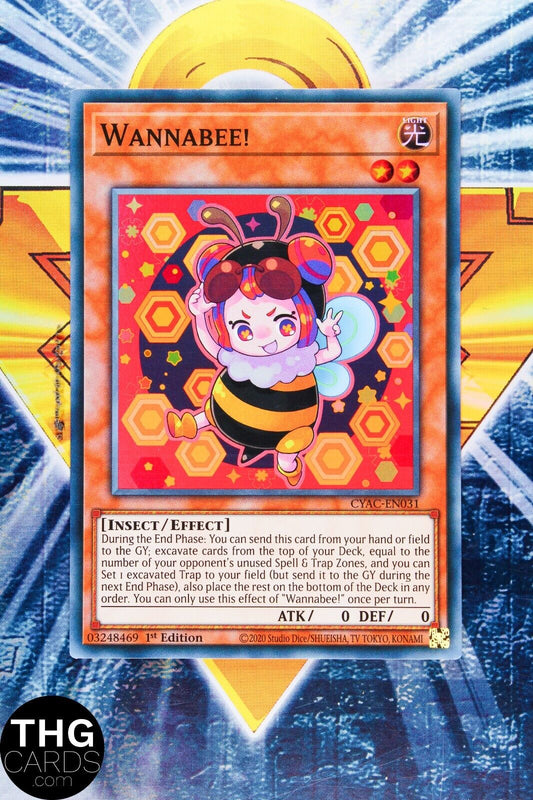 Wannabee! CYAC-EN031 1st Edition Super Rare Yugioh Card