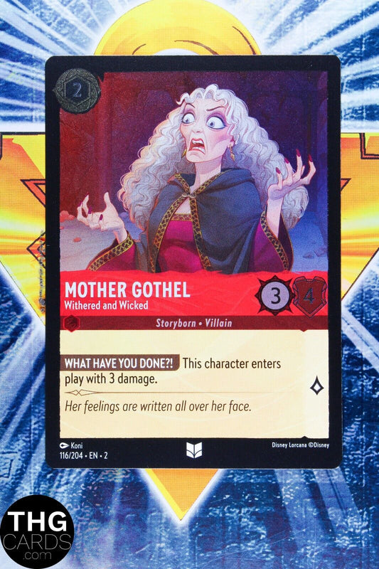 Mother Gothel, Withered 116/204 Foil Uncommon Lorcana Rise of Floodborn