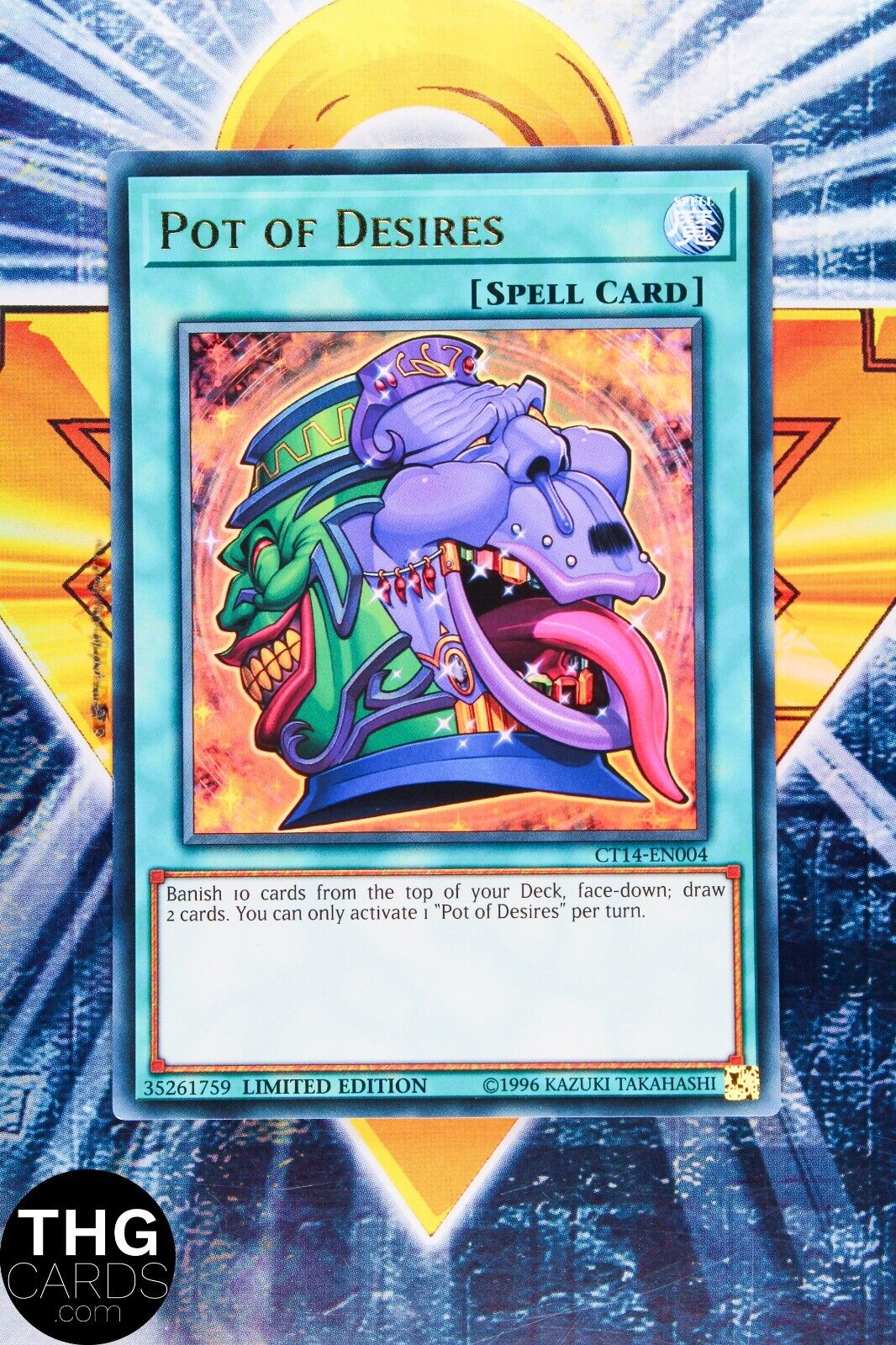 Pot of Desires CT14-EN004 Ultra Rare Yugioh Card