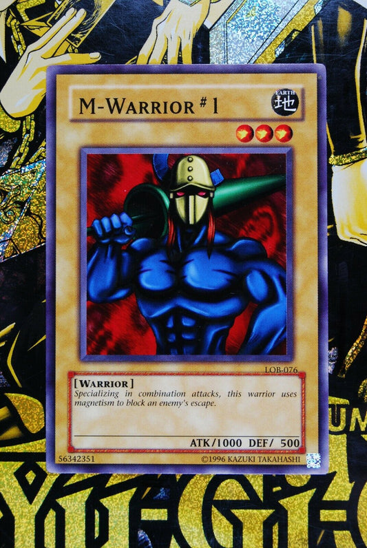 M-Warrior #1 LOB-076 Common Yugioh Card NM