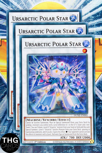 Ursarctic Polar Star DUNE-EN087 1st Edition Super Rare Yugioh Card Playset