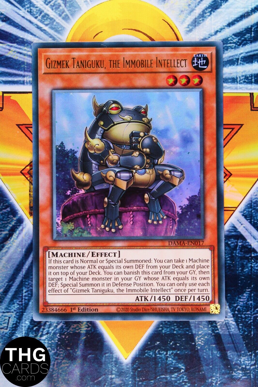 Gizmek Tanigaku, The Immobile Intellect DAMA-EN017 1st Ed Ultra Rare Yugioh Card