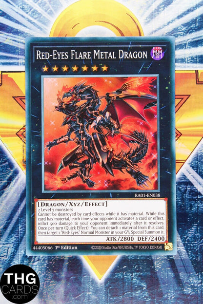 Red-Eyes Flare Metal Dragon RA01-EN038 1st Ed Super Rare Yugioh Card