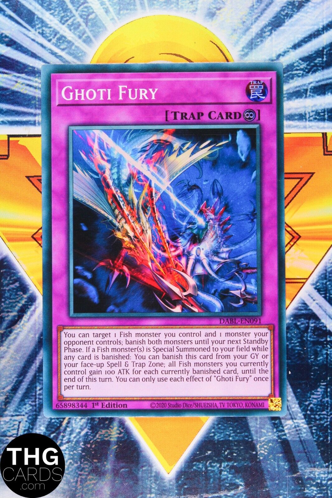 Ghoti Fury DABL-EN091 1st Edition Super Rare Yugioh Card